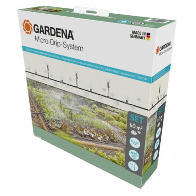 Комплект для поливу Gardena Micro-Drip-System клумб та грядок площею до 60 м2 (13450-20.000.00) Комплект для поливу Gardena Micro-Drip-System клумб та грядок площею до 60 м2 (13450-20.000.00)