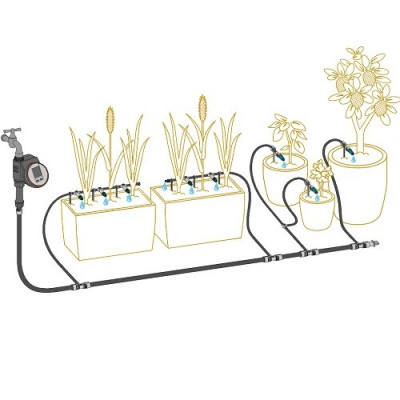 Комплект для поливу Gardena Micro-Drip-System Terrace Set на 30 рослин (13400-20.000.00) Комплект для поливу Gardena Micro-Drip-System Terrace Set на 30 рослин (13400-20.000.00)