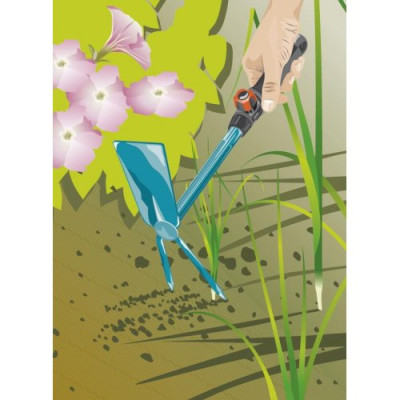 Сапка ручна прямокутна Gardena Combisystem 2 зубці 5 см(08913-20.000.00) Сапка ручна прямокутна Gardena Combisystem 2 зубці 5 см(08913-20.000.00)