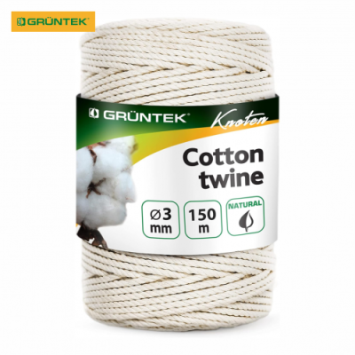 Шпагат коттоновий Gruntek Cotton twine 3 мм150 м 295404100