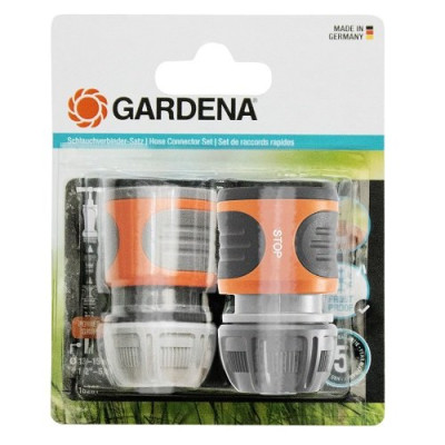 Набір з'єднувачів GARDENA для шлангів 13 мм 1/2” та 15 мм 5/8”(18279-20.000.00) Набір з'єднувачів GARDENA для шлангів 13 мм 1/2” та 15 мм 5/8”(18279-20.000.00)