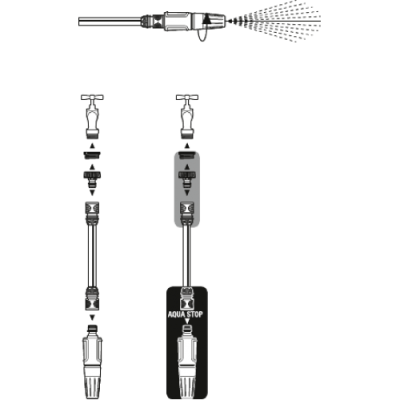 Наконечник для поливу Gardena Classic + комплект конекторів(18295-20.000.00) Наконечник для поливу Gardena Classic + комплект конекторів(18295-20.000.00)