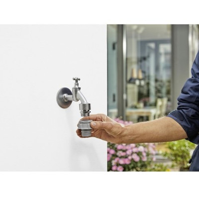 Набір шланг GARDENA Liano садовий текстильний 13 мм 1/2" 15 м із тримачем TapFix(18595-20.000.00)