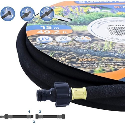 Шланг капілярний GRUNTEK 296224015 1/2" 15 м у комплекті з конекторами(296224015) Шланг капілярний GRUNTEK 296224015 1/2" 15 м у комплекті з конекторами(296224015)