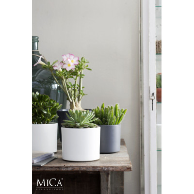 Кашпо Edelman Mica Decorations Era 19,5 см пісочно-світло-сірий