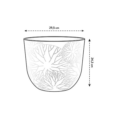 Вазон Elho Fuente Lily (коричневый)