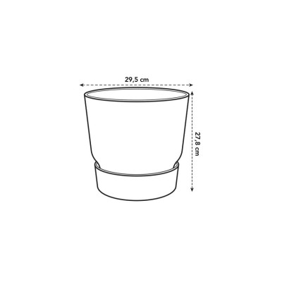Вазон Elho greenville round (белый) Вазон Elho greenville round (белый)