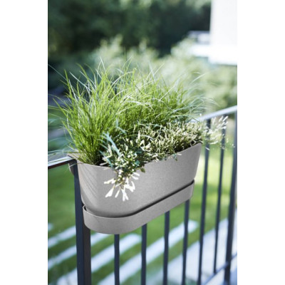 Вазон Elho greenville plant hanger long светлый гранит