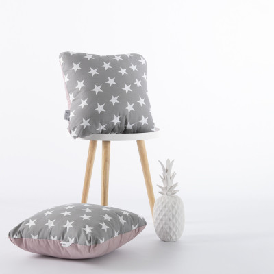 Подушка декоративна ТМ IDEIA StarDreams 45х45 см сіра/пудра ( 8-34068*001 )