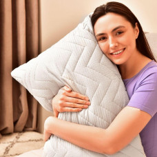 Подушка NORDIC COMFORT+ ТМ IDEIA 50х70 см на блискавці сірий перламутровий ( 8-34694*002 )