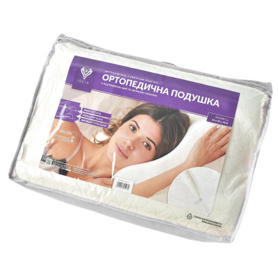 Подушка ортопедична з ефектом пам'яті MEMORY FOAM ТМ IDEIA 63х43х10/8 см ( 8-6351 )