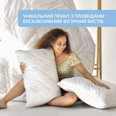 Подушка для сну Air Dream Classic ТМ IDEIA 70*70 см троянди ( 8-11755*001 ) Подушка для сну Air Dream Classic ТМ IDEIA 70*70 см троянди ( 8-11755*001 )