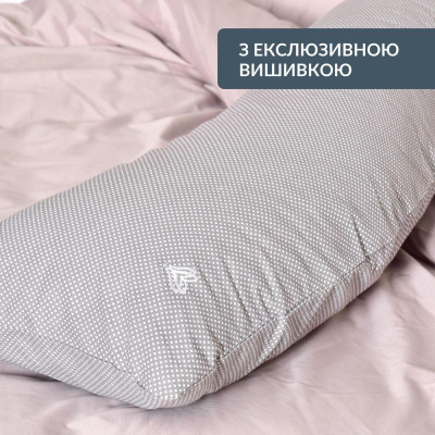 Подушка ортопедична з наволочкою для сну та відпочинку S-Form ТМ IDEIA 40х130 см антиалергенна з блискавкою ( 08-73959 )