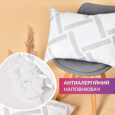 Набір подушок 2 шт Elegantly IDEIA 50x70 см з блискавкою, аналог лебединого пуху, штучний пух, м'яка подушка ( 8-35570 ) Набір подушок 2 шт Elegantly IDEIA 50x70 см з блискавкою, аналог лебединого пуху, штучний пух, м'яка подушка ( 8-35570 )
