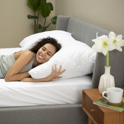 Подушка NORDIC COMFORT+ ТМ IDEIA 70х70 см із блискавкою біла ( 8-34695*001 )
