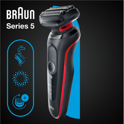 Електробритва Braun Series 5 51-R1000s Black/Red Електробритва Braun Series 5 51-R1000s Black/Red