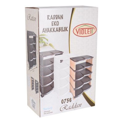 Этажерка для обуви Violet House Эко Brown Роттанг Этажерка для обуви Violet House Эко Brown Роттанг