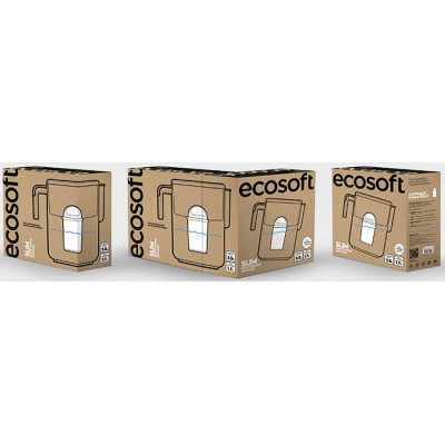 Фільтр-глечик Ecosoft Slim айворі