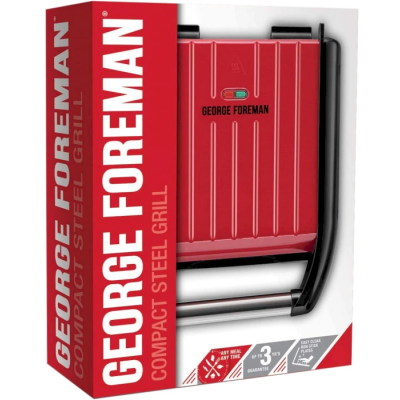 Гриль Russell Hobbs George Foreman 25030-56 Compact Steel Grill Гриль Russell Hobbs George Foreman 25030-56 Compact Steel Grill
