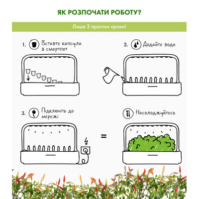Картридж для розумної фермы Click&Grow, перец чили красный Картридж для розумної фермы Click&Grow, перец чили красный