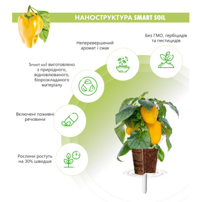 Картридж для умной фермы Click&Grow, Перець жовтий солодкий Картридж для умной фермы Click&Grow, Перець жовтий солодкий