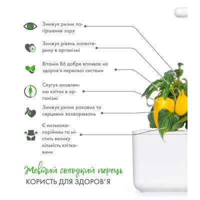 Картридж для умной фермы Click&Grow, Перець жовтий солодкий Картридж для умной фермы Click&Grow, Перець жовтий солодкий