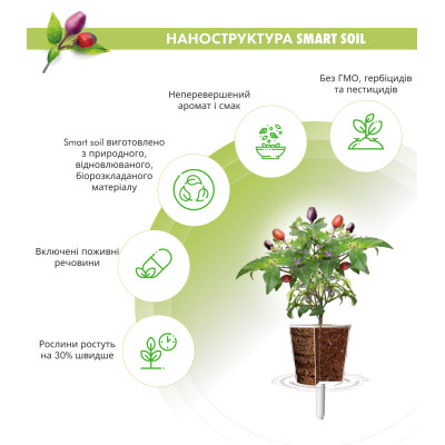 Картридж для розумної фермы Click&Grow, Фіолетовий перець Чилі