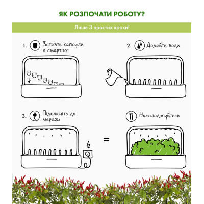 Картридж для розумної фермы Click&Grow, пири-пири чили