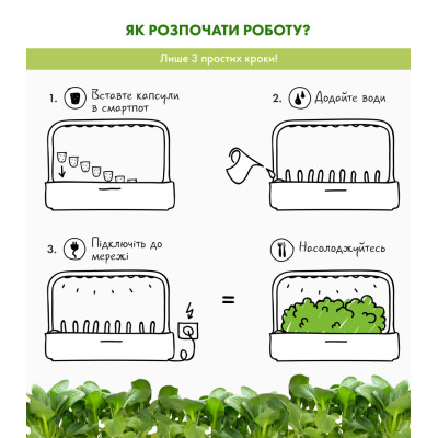 Картридж для розумної фермы Click&Grow, Пак Чой Картридж для розумної фермы Click&Grow, Пак Чой