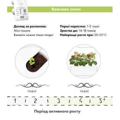 Картридж для умной фермы Click&Grow, мини-томат