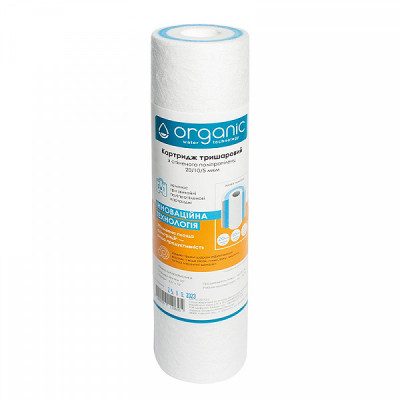 Картридж Organic 2,5 х 10, 20/10/5 мкм тришаровий Картридж Organic 2,5 х 10, 20/10/5 мкм тришаровий