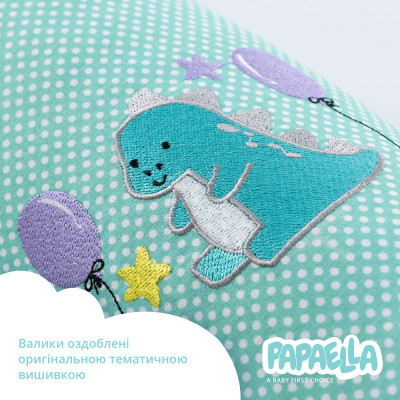 Бортик захисний мультифункціональний в ліжечко ТM PAPAELLA 60х15 см, 120х15 см зірка/горошок м'ята ( 8-34533*003 ) Бортик захисний мультифункціональний в ліжечко ТM PAPAELLA 60х15 см, 120х15 см зірка/горошок м'ята ( 8-34533*003 )