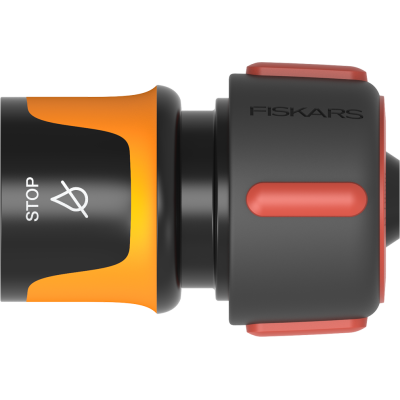 Конектор для шланга Fiskars 19 мм (3/4") з автостопом (1027081)