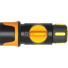 Конектор для шланга Fiskars з механізмом ВКЛ/ВИМК 9мм (3/8") (1027085)