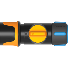 Конектор для шланга Fiskars з механізмом ВКЛ/ВИМК 13-15мм (1/2-5/8") (1027086)