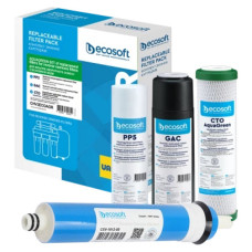 Улучшенный комплект картриджей Ecosoft 1-2-3 AQUAGREEN + мембрана