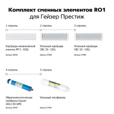 Гейзер RO1 комплект картриджів