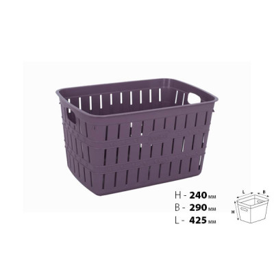 Корзина для белья VIOLET HOUSE PLUM Бамбу