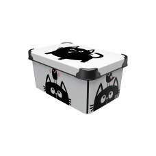 Контейнер Qutu Style Box Meow Black, 5 л