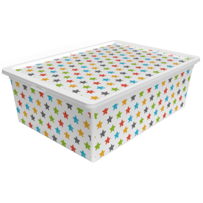 Контейнер Qutu Trend Box Colored Star 25 л