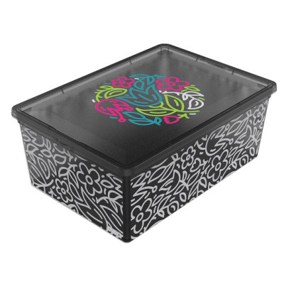 Контейнер Qutu Light Box Flouresent Grey, 10 л