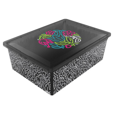 Контейнер Qutu Light Box Flouresent Grey, 25 л
