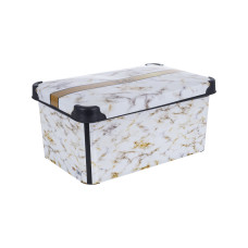 Контейнер VIOLET HOUSE DECOR Marble WHITE