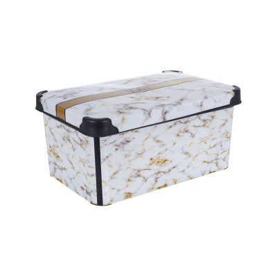 Контейнер VIOLET HOUSE DECOR Marble WHITE