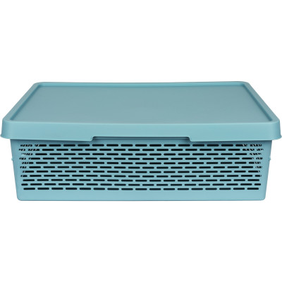 Корзина с крышкой Qutu Q-Basket Green 36л