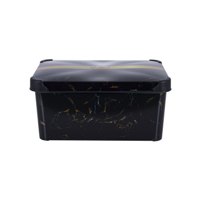 Контейнер VIOLET HOUSE DECOR Marble BLACK