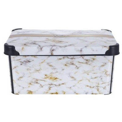 Контейнер Violet House 0648 Decor Marble White 20 л