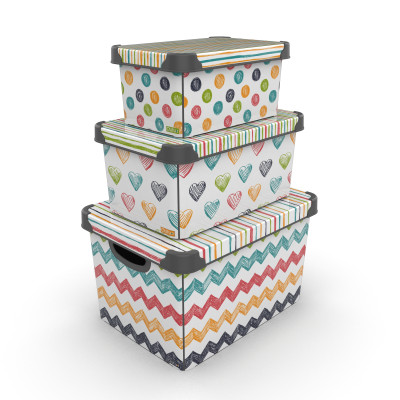 Контейнер Qutu Style Box Colored Zigzag, 5 л Контейнер Qutu Style Box Colored Zigzag, 5 л