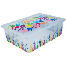 Контейнер Qutu Light Box Color Hands, 25л
