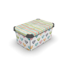 Контейнер Qutu Style Box Colored Zigzag, 10 л